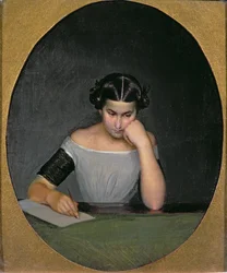 Porträt von Olga Petrovna Zhdanovich als Kind